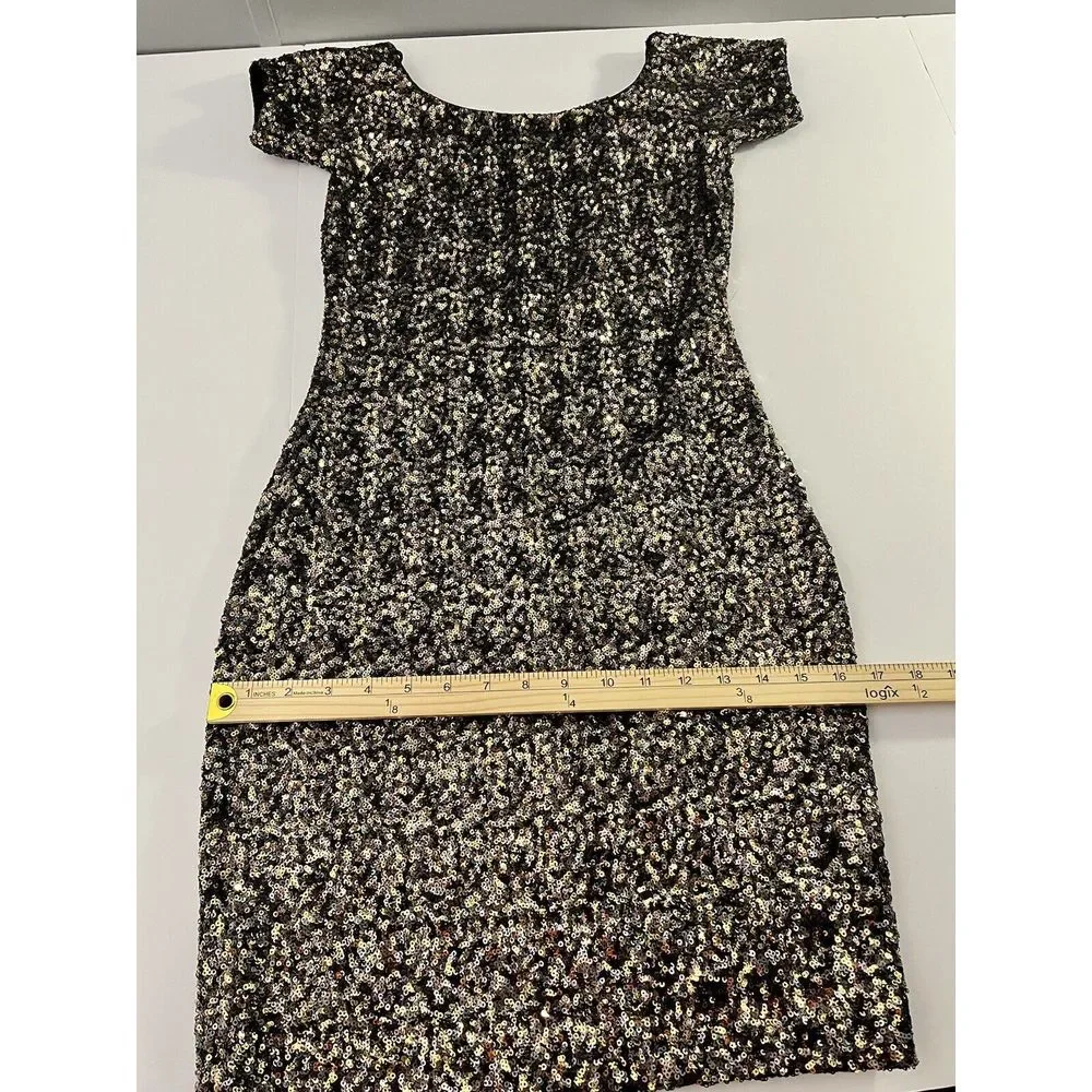 Dress The Population Sequin Sheath‎ Dress Medium - Picture 10 of 15